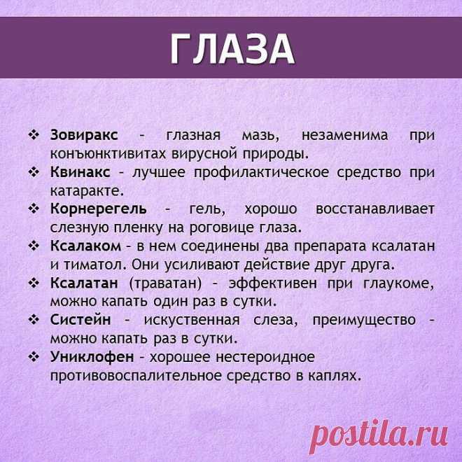 Список лекарств для первой медицинской помощи
