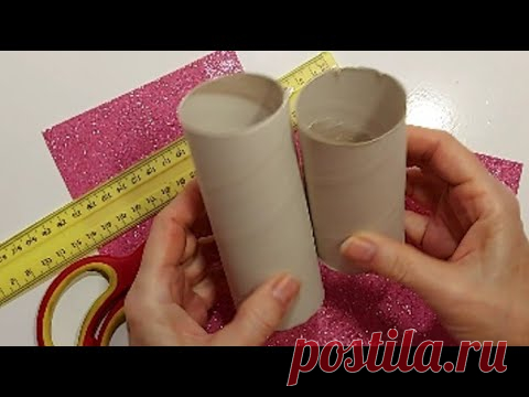 КАКАЯ ПРЕЛЕСТЬ! ВЗЯЛА ВТУЛКУ и КРУЖКИ ФОАМИРАНА!поделки своими руками идеи на 8 марта.цветы.декор.
