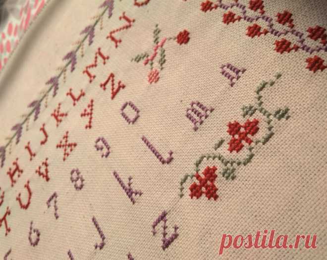 Французский семплер 1914 года в рамках Summer SAL. 1 часть | Вышивка. Крестик за крестиком | Яндекс Дзен
