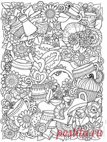 бесплатно еда распечатать раскраски | Рисовака