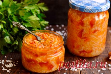 Салат на зиму Завтрак туриста с рисом и жареными овощами – рецепт с фото