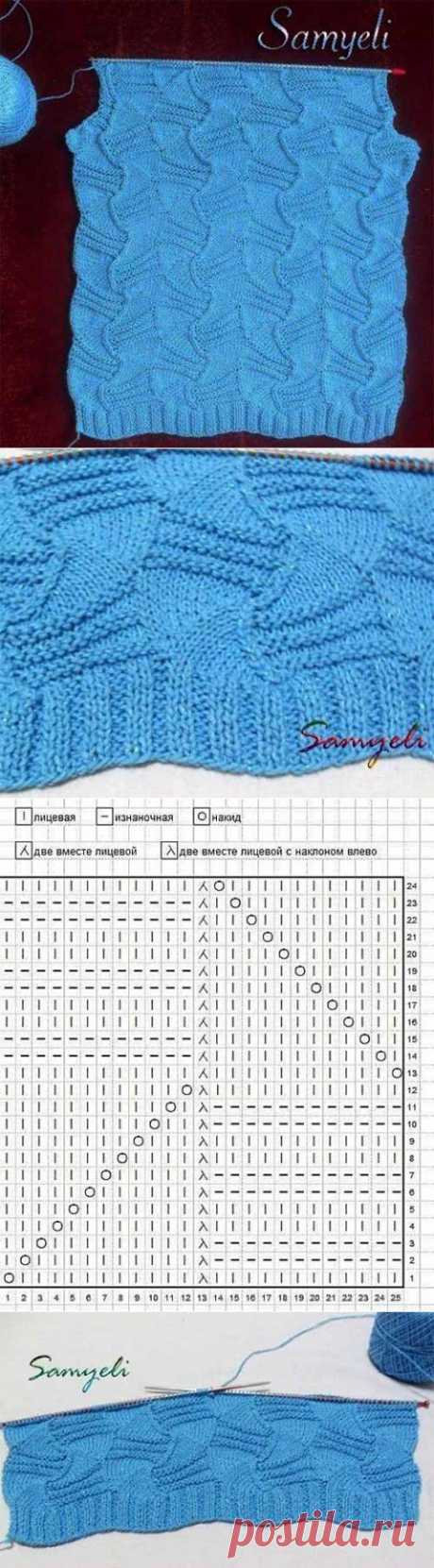 &quot;Неправильный&quot; узор спицами | Искусница