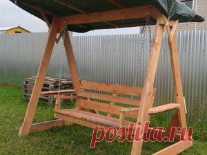 Мастерим дачные качели своими руками - Ярмарка Мастеров - ручная работа, handmade