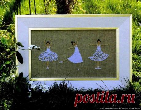 Вышивание крестиком, схемы балерин / Вышивание крестиком - схемы вышивки для начинающих, картинки / КлуКлу. Рукоделие - бисероплетение, квиллинг, вышивка крестом, вязание