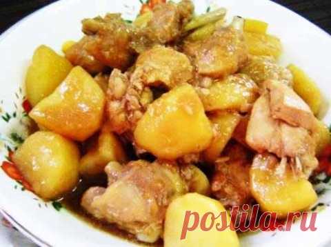 Курица с картошкой в мультиварке