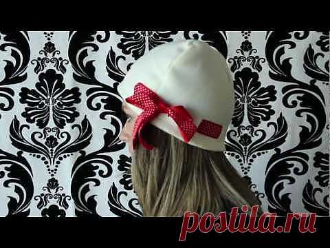 Basic Hat With Ribbon - free fleece hat pattern ♥ Fleece Fun