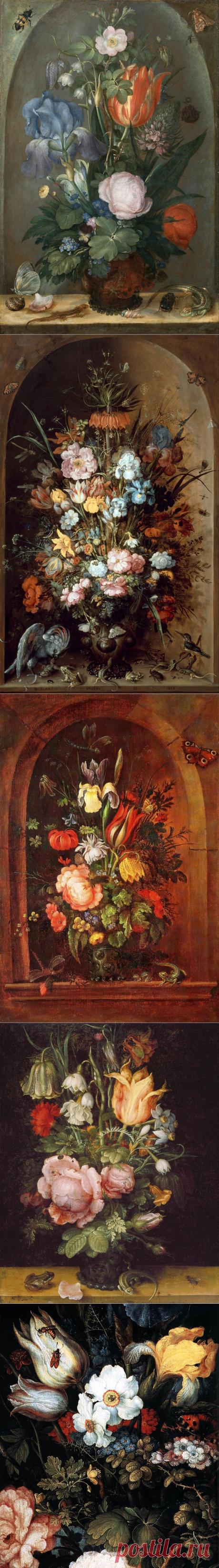 Фламандский живописец Рулант Саверей (Roelant Savery, Flemish, 1576-1639) \ Натюрморт и пейзаж эпохи барокко.