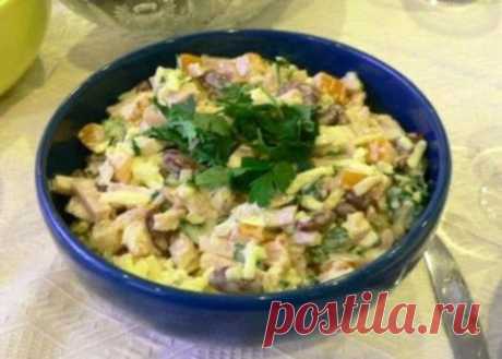 Салат с говядиной и сардинами «Татарский» / Простые рецепты