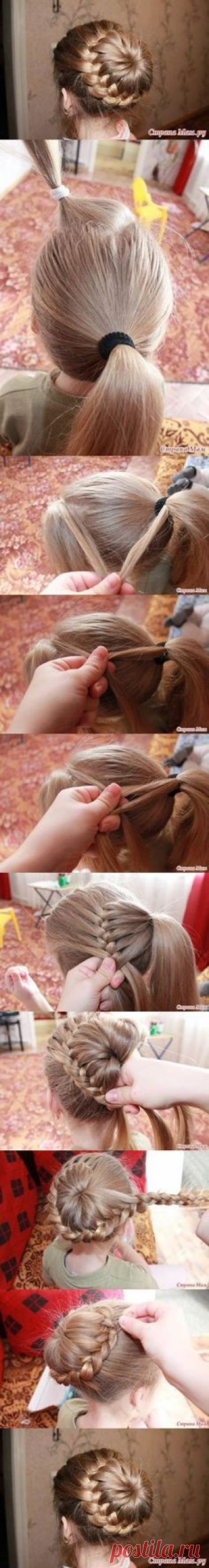 DIY Unique Braided Bun Hairstyle | iCreativeIdeas.com - https://1pic4u.com/2015/09/04/diy-unique-braided-bun-hairstyle-icreativeideas-com/