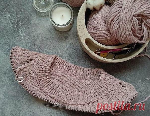 Общий принцип вязания реглана без швов
#спицы #реглан