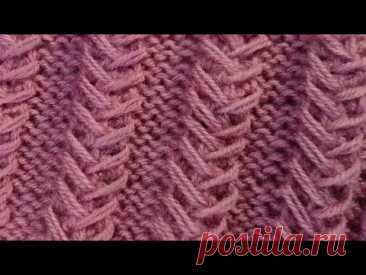 ОБЪЕМНЫЙ узор спицами "КОЛОСКИ" Knitting pattern -  PROпетельки