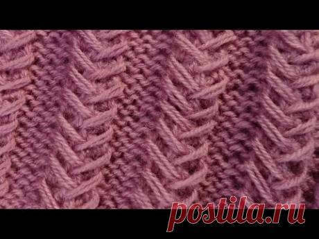 ОБЪЕМНЫЙ узор спицами "КОЛОСКИ" Knitting pattern -  PROпетельки