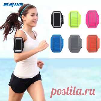 Спорт Тренажерный зал Бег повязки Чехол держатель повязку для мобильного телефона купить на AliExpress