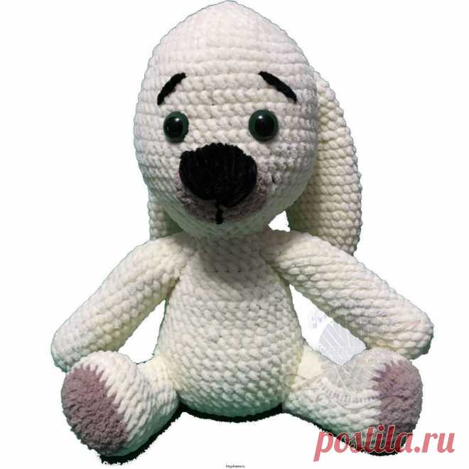 Купить плюшевый зайчик крючком, игрушка, молочный, 30 см Купить плюшевый зайчик крючком, игрушка, молочный, 30 см - Предлагаю вашему вниманию плюшевую игрушку связанную крючком “молочный ушастый зайчик” изделия имеет сидячую форму, высота изделия 30 см, наполнитель холлофайбер, применяются пластиковые элементы глазки хорошо закреплены на изделии. Игрушка станет замечательным