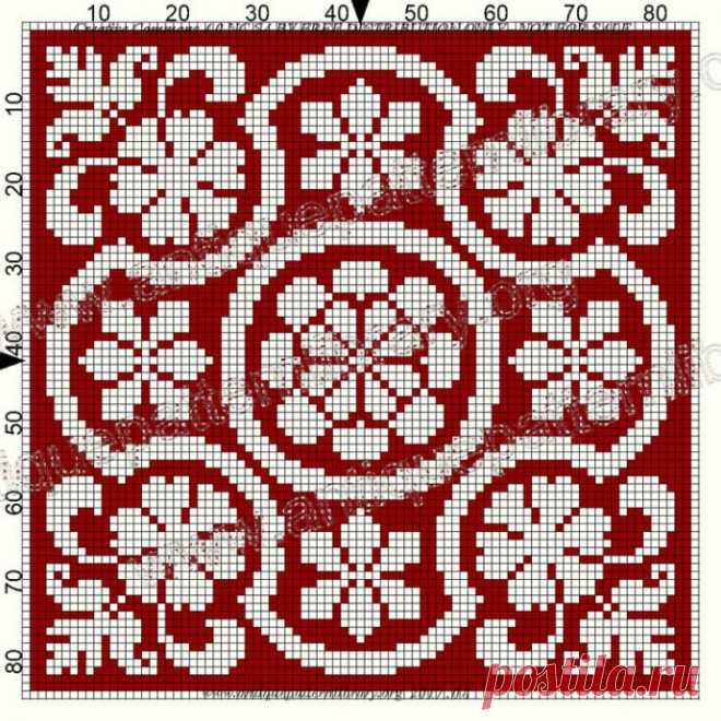 Квадратные мотивы для жаккарда