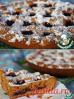 Пирог с малиновым джемом и корицей - кулинарный рецепт