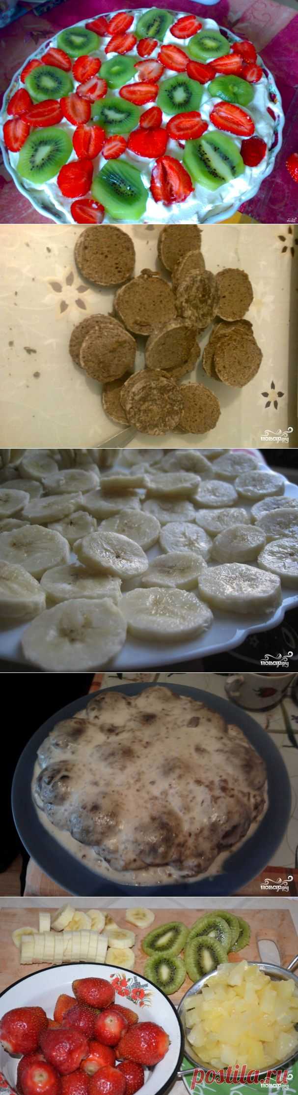 Торт из пряников и бананов - пошаговый кулинарный рецепт на Повар.ру