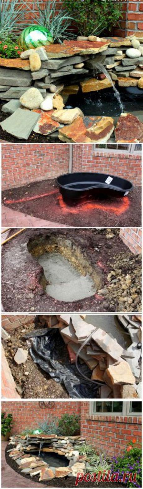Усадьба | Своими руками : Декоративный водопад для вашего участка