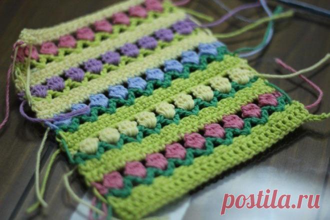 Узор крючком..