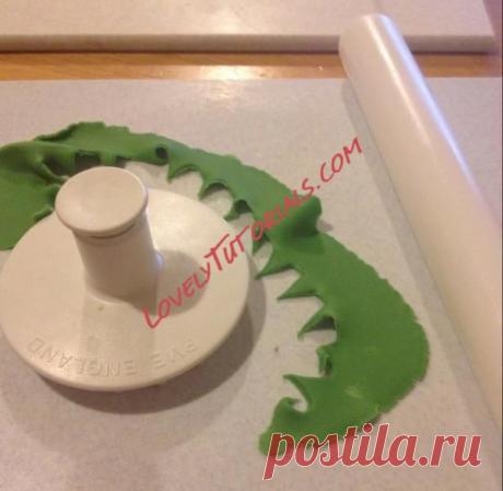 МК лепкановогодние елочки-Gumpaste (fondant, polymer clay) Christmas trees making tutorials - Страница 10 - Мастер-классы по украшению тортов Cake Decorating Tutorials (How To's) Tortas Paso a Paso