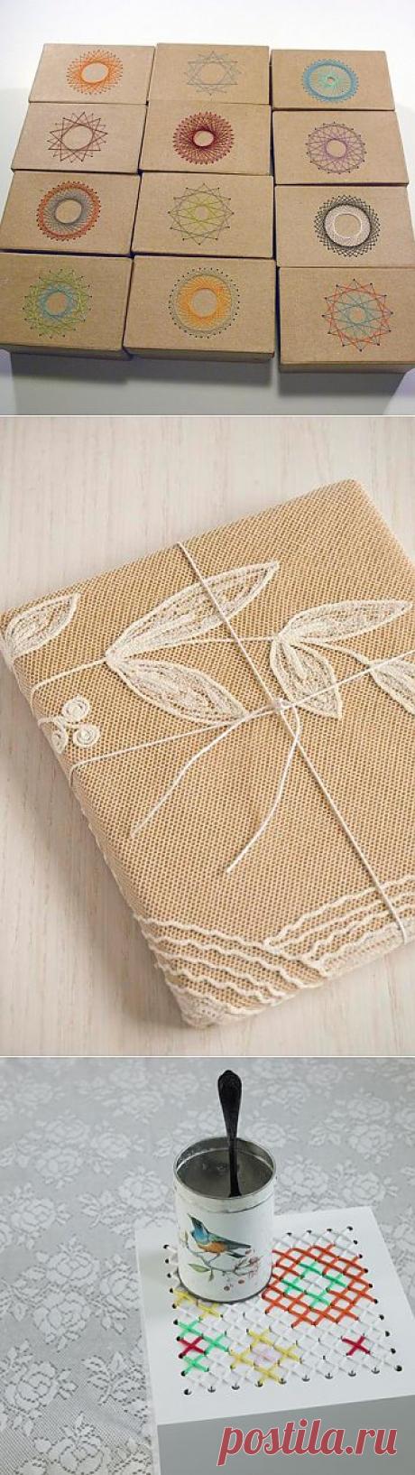 Вышитые упаковки подарков (подборка) / Упаковка подарков /