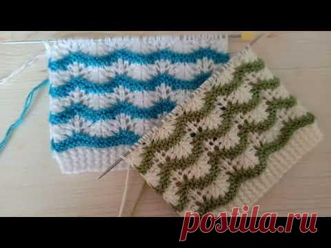 ÇOK BEĞENİLEN RENKLİ DALGALAR ÖRGÜ MODELİ YAPILIŞI/ Knitting Patterns