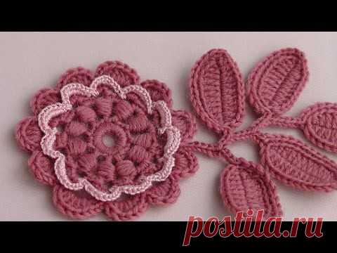 Цветок с витыми блок столбиками - Все в ажуре... (вязание крючком) - Страна Мам