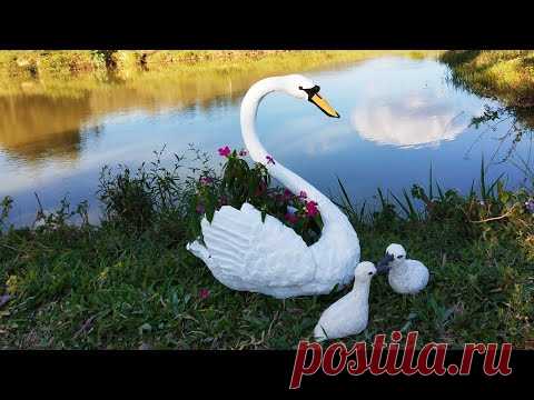 Cisne de Cimento Para Plantar