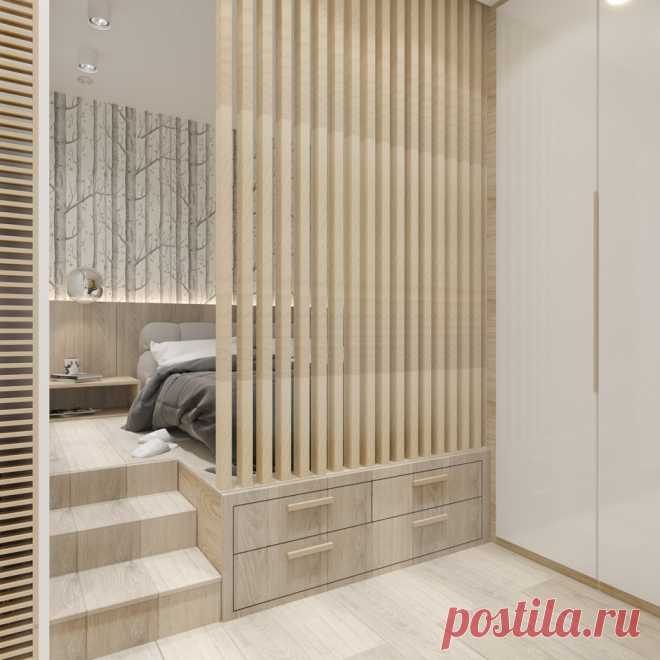 Как разместить кухню, спальню и гостиную на 37 квадратах — INMYROOM