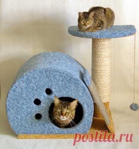 Мини-комплекс для кошек своими руками