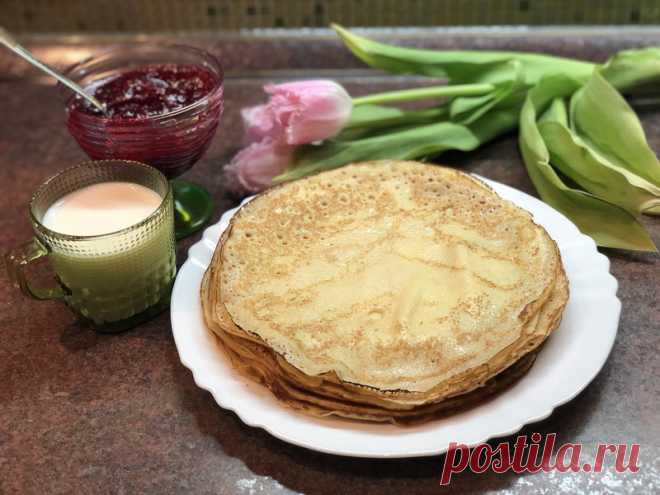 Мой рецепт идеальных блинчиков — очень вкусные, не сухие и мягкие Если вам не по наслышке знакома фраза «первый блин комом», то этот рецепт для вас. Раньше блины я делала на глазок, но то они получались не тонкие, то выходило слишком жидкое тесто и блинчики то и...