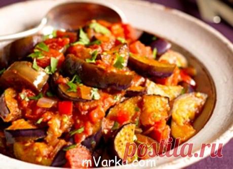 Сотэ из синих баклажанов в мультиварке