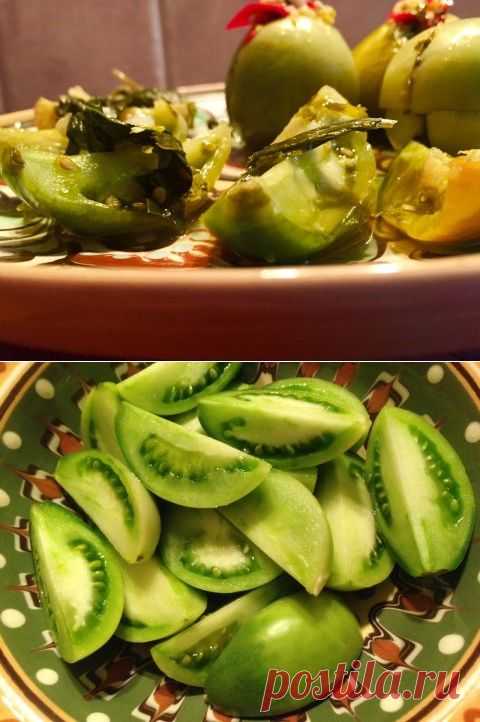 Часть вторая. 2 рецепта не менее вкусных зелёных помидоров