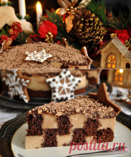 Шах-матна крем торта / Pudding Chessboard Cake