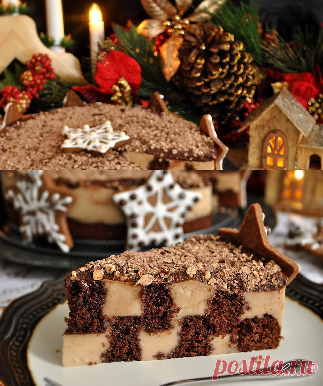 Шах-матна крем торта / Pudding Chessboard Cake