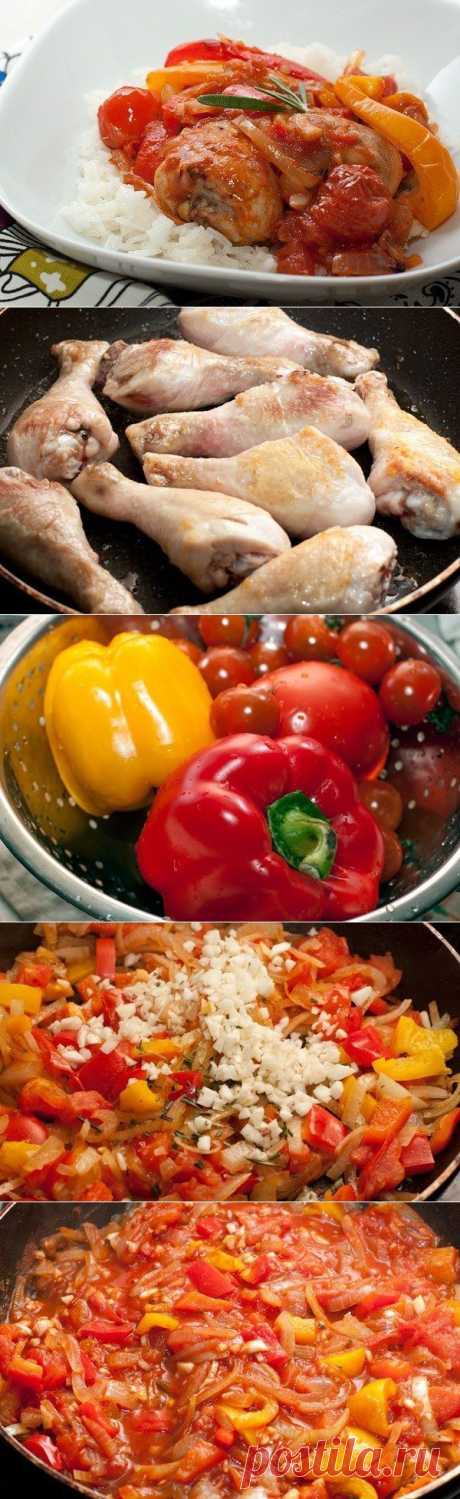 Курица запеченная с овощами | Готовим вместе