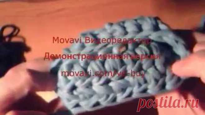 Ровный шов при круговом вязании полустолбиками с накидом