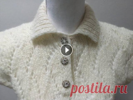 Тренд- джемпер с воротником «поло». Polokragen.Polo style sweater. Мой Инстаграм alya.modnoevyazanie. Различные виды воротников ВСПОМОГАТЕЛЬНЫЕ ВИДЕО. Связывание 3-х петель вместе с центральной сверху с мин. 8:45 Кетт...