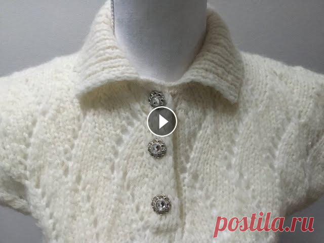 Тренд- джемпер с воротником «поло». Polokragen.Polo style sweater. Мой Инстаграм alya.modnoevyazanie. Различные виды воротников ВСПОМОГАТЕЛЬНЫЕ ВИДЕО. Связывание 3-х петель вместе с центральной сверху с мин. 8:45 Кетт...