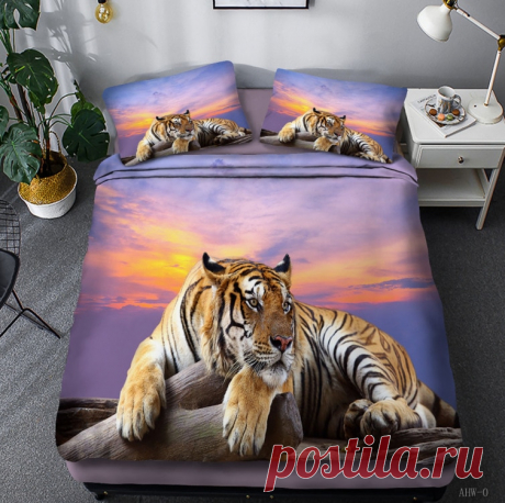 Комплект постельного белья King of the forest lion tiger, Европейский стиль, 2/3 шт., мягкое семейное Студенческое Одеяло, пододеяльник, наволочка | Дом и сад | АлиЭкспресс