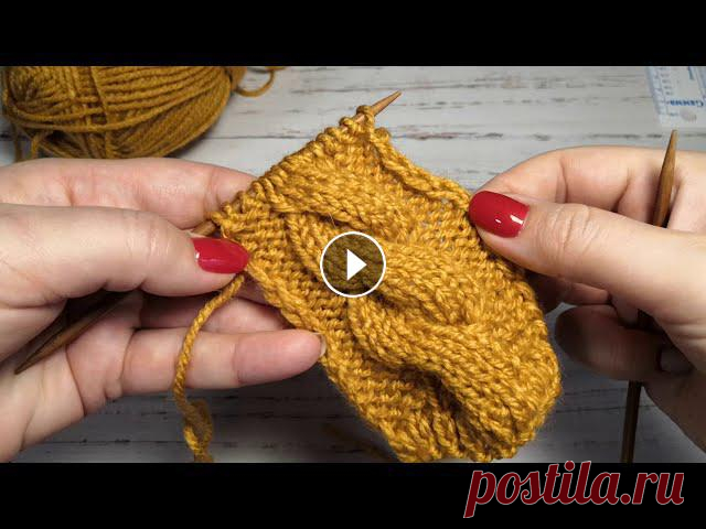 #вязание #коса КОСА СПИЦАМИ БЕЗ ВСПОМОГАТЕЛЬНОЙ СПИЦЫ. ПРОСТОЙ СПОСОБ. ВЯЗАНИЕ ДЛЯ НАЧИНАЮЩИХ Простой способ перебросить жгуты косы без вспомогательной спицы....