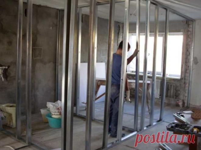 Как сделать надежную стену из гипсокартона своими руками