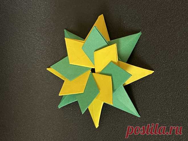 modular origami, Modular origami star, Modular origami tutorial