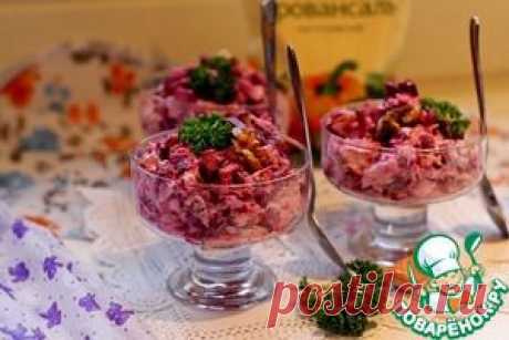 Салат со свеклой и курицей - кулинарный рецепт