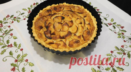 Французский яблочный пирог (Tarte vergeoise aux pommes)