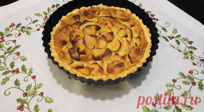 Французский яблочный пирог (Tarte vergeoise aux pommes)