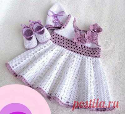 Beautiful delicate handmade crochet dress - Crochet Pattern Yarns