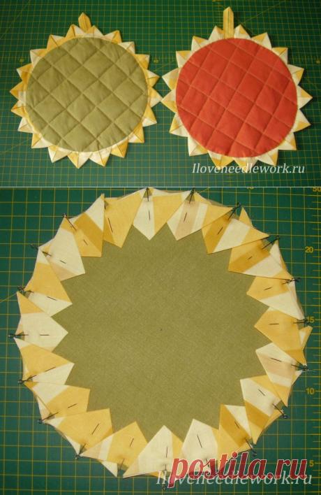 Прихватки &quot;Подсолнушки&quot;..