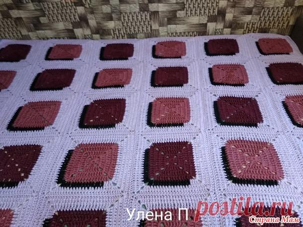 Плед крючком 3d. 