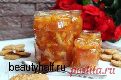 Яблочное варенье с апельсинами